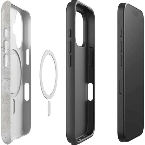 Light Grey Concrete iPhone 16 Plus Magsafe Impact Case